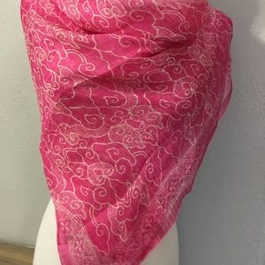 Handmade Pink Batik Scarve